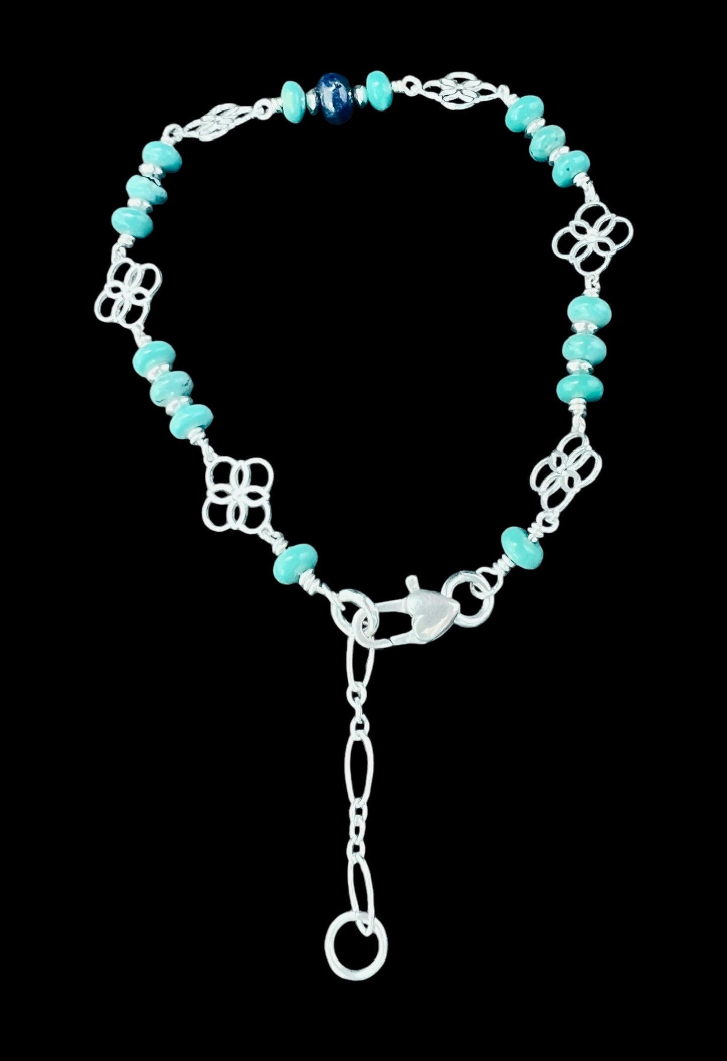 Quatrefoil Turquoise Bracelet