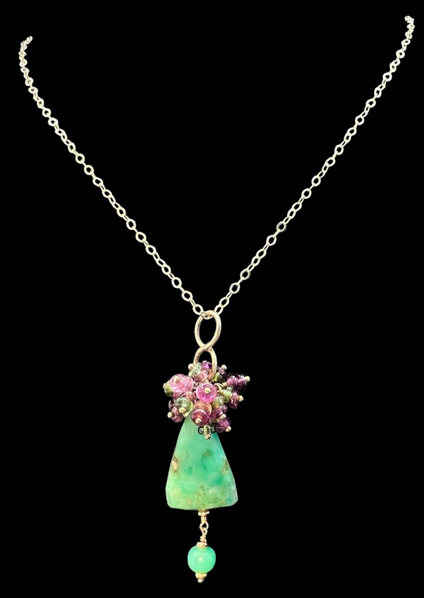 Tourmaline and Chrysoprase Talisman