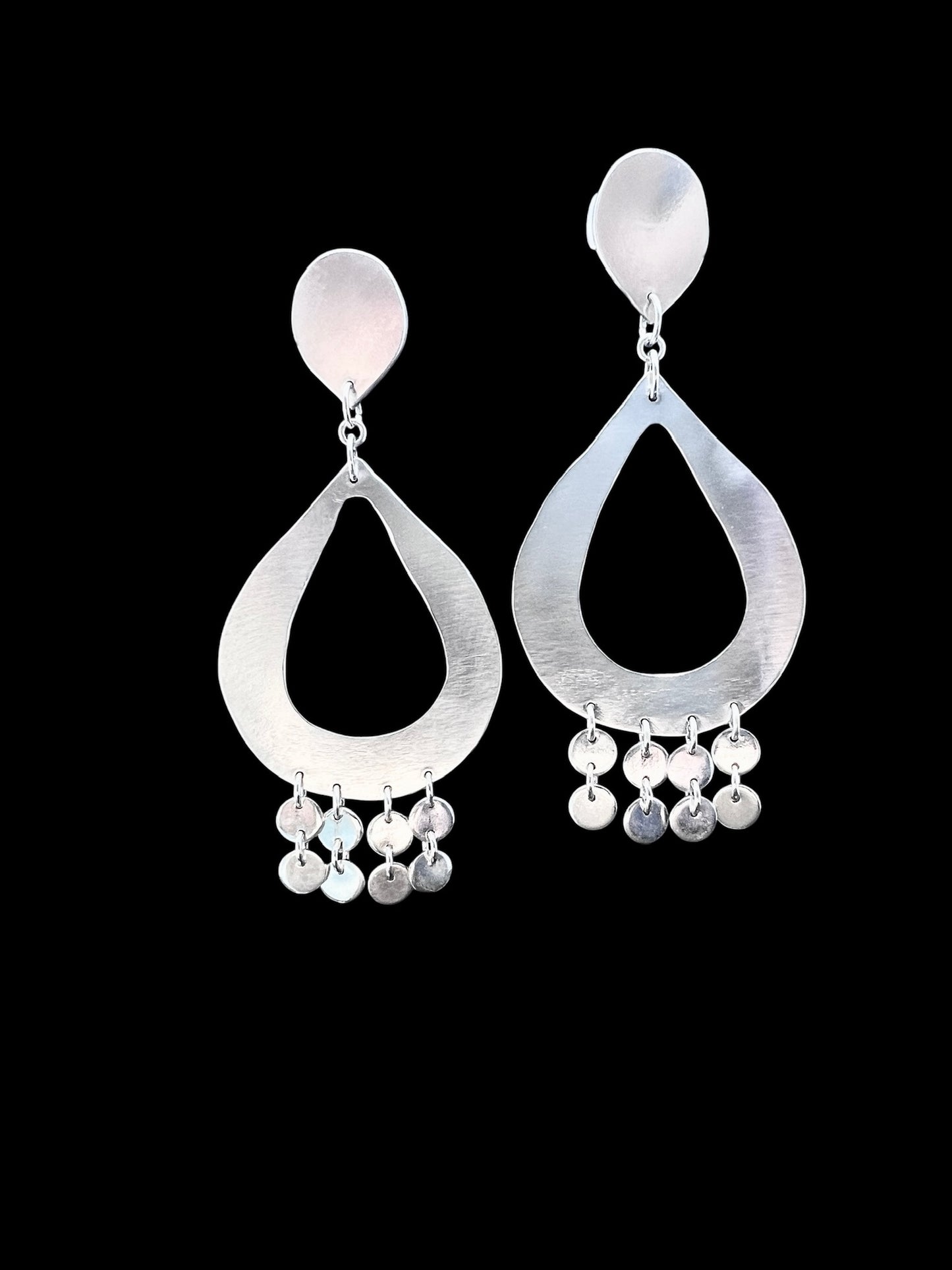 Handmade Sterling Silver Teardrop Earrings