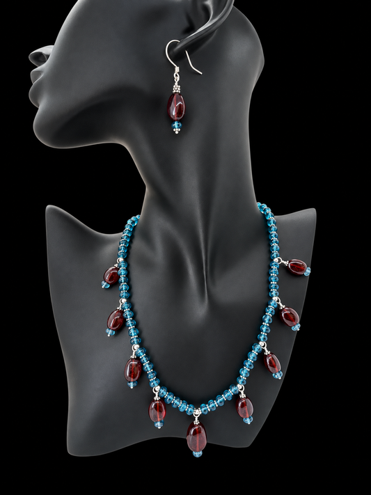 Topaz and Garnet set